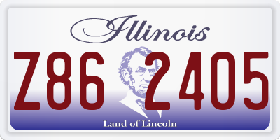 IL license plate Z862405