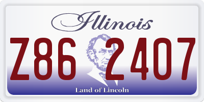 IL license plate Z862407