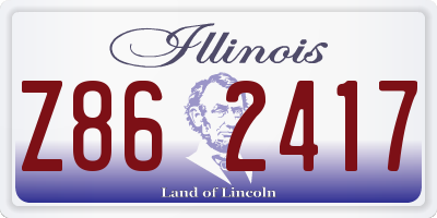 IL license plate Z862417