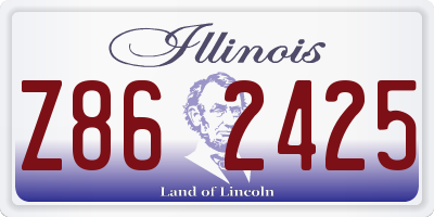 IL license plate Z862425