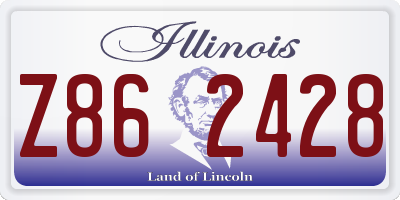 IL license plate Z862428