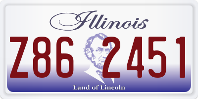 IL license plate Z862451