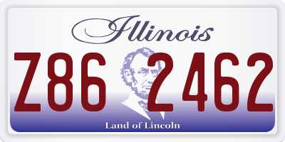 IL license plate Z862462