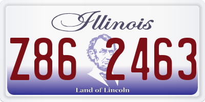 IL license plate Z862463