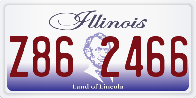 IL license plate Z862466