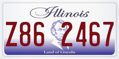 IL license plate Z862467