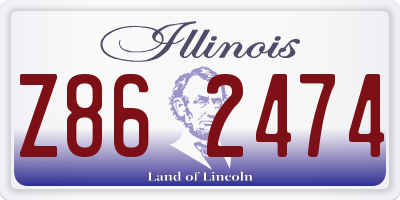 IL license plate Z862474