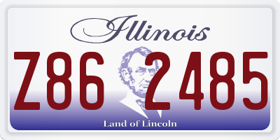 IL license plate Z862485