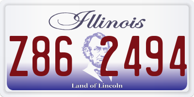 IL license plate Z862494
