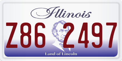 IL license plate Z862497