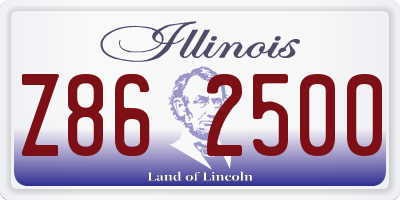 IL license plate Z862500