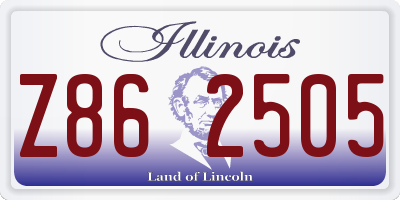 IL license plate Z862505