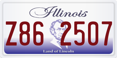 IL license plate Z862507