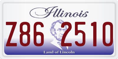 IL license plate Z862510