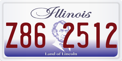 IL license plate Z862512