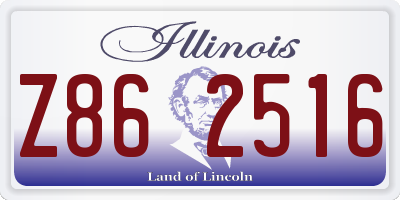 IL license plate Z862516