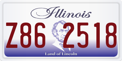 IL license plate Z862518
