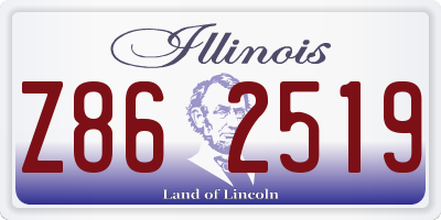 IL license plate Z862519