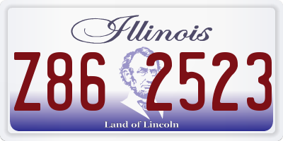IL license plate Z862523