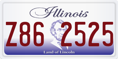 IL license plate Z862525