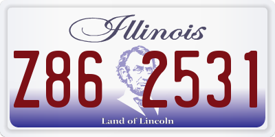 IL license plate Z862531