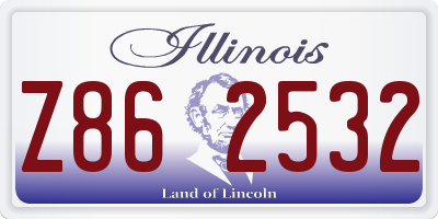 IL license plate Z862532