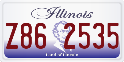 IL license plate Z862535