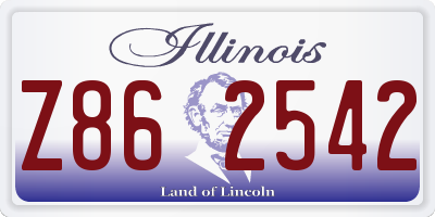 IL license plate Z862542