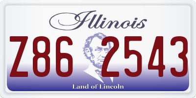 IL license plate Z862543