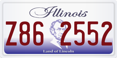 IL license plate Z862552