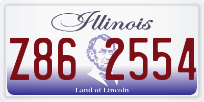 IL license plate Z862554