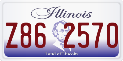 IL license plate Z862570