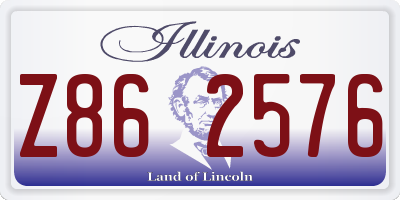 IL license plate Z862576