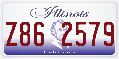 IL license plate Z862579