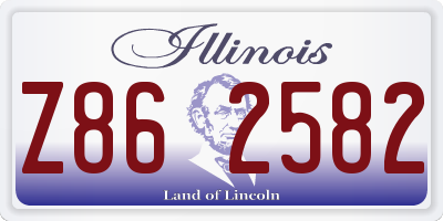 IL license plate Z862582