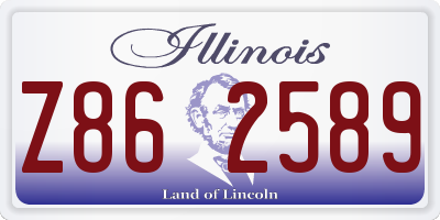 IL license plate Z862589