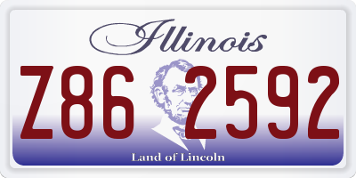 IL license plate Z862592