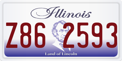IL license plate Z862593