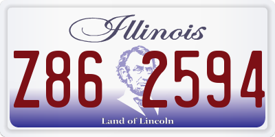 IL license plate Z862594