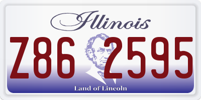 IL license plate Z862595