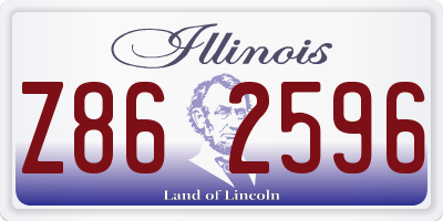 IL license plate Z862596