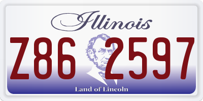 IL license plate Z862597