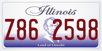 IL license plate Z862598