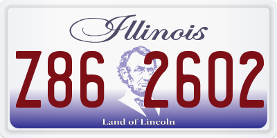 IL license plate Z862602