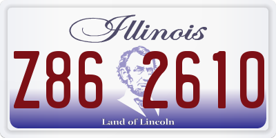 IL license plate Z862610