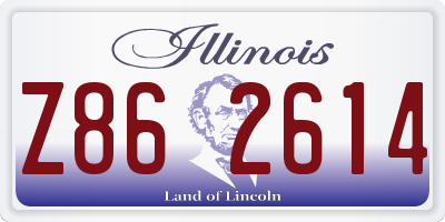 IL license plate Z862614