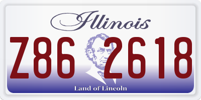 IL license plate Z862618