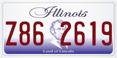 IL license plate Z862619