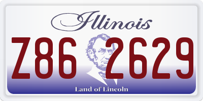 IL license plate Z862629