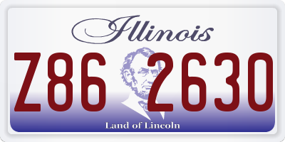 IL license plate Z862630